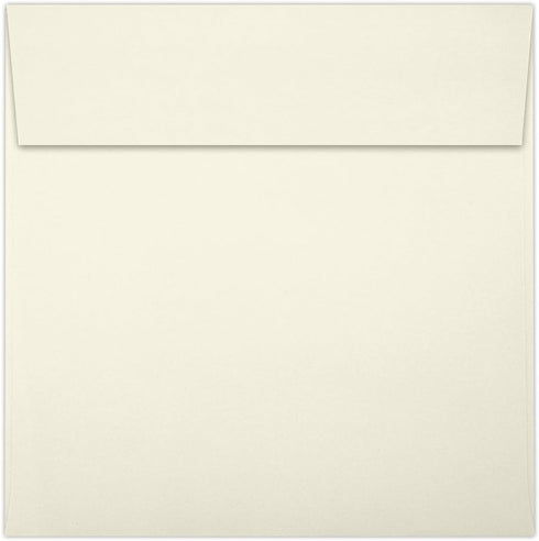 LUXPaper 5" x 5" Square Invitation Envelopes | Peel & Press | Natural | 30% Recycled | 80lb. Text | 50 Qty
