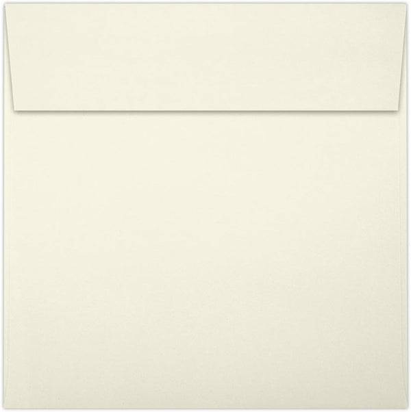 LUXPaper 5" x 5" Square Invitation Envelopes | Peel & Press | Natural | 30% Recycled | 80lb. Text | 50 Qty