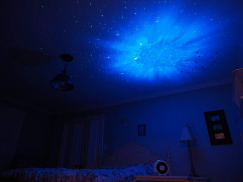 Starry Star Projector, Galaxy Night Light, Star Light Projector for Bedroom Decoration, Party Ambiance Enhance