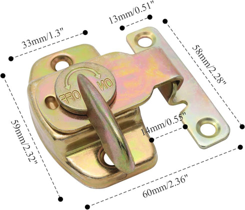 4 Pieces Metal Dining Table Locks, Buckles Latches Connectors Hardware Accessories