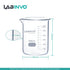 Low Form Graduated Glass Beaker, 6pcs of Vol.600ml, 3.3 Borosilicate Glass Beaker Set, IN-BKL600