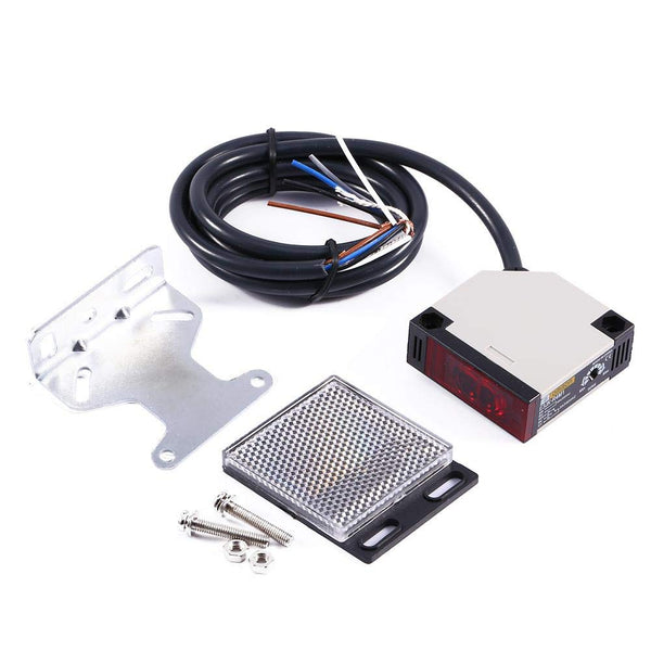 AC 90-250VAC Photoelectric Switch Sensor E3JK-R4M1, Reflective Proximity Switch with 1.5M Cable