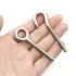 10PCS M6 Stainless Steel Ring Eye Bolts Hook with 20 Nuts and 40 Washers