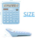Blue Calculator, Basic Office Calculator, Desktop 12 Digit, Large LCD Display for Blue Office Supplies