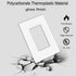 Screwless Decorator Wall Plates 1-Gang Switch Outlet Electrical Cover Plate Unbreakable Thermoplastic White (10 Pack)
