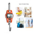 660lb/300kg Digital Crane Scale - Compact LCD Handheld Hanging Scale for Garage, Farm, Hunting & Fishing (Orange)