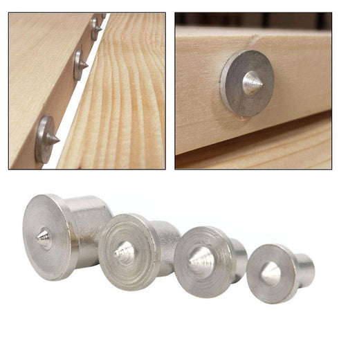 16 Pcs Wood Dowel Tenon Centers, Dowel Pin Center Point Woodworking Alignment Tool, Set of 4