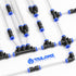 TAILONZ PNEUMATIC Blue Straight Reducing 1/2" Tube OD x 1/4" Tube OD Push to Connect Fittings