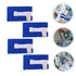 4Pcs SHERCHPRY Elderly Fall Prevention Straps Adjustable Wrist and Ankle Support Hospital Use for Seniors