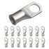 SELTERM 15pcs 1/0 AWG 1/2" Stud UL Marine Grade Battery Terminal Connectors - Tinned Copper Cable Lugs