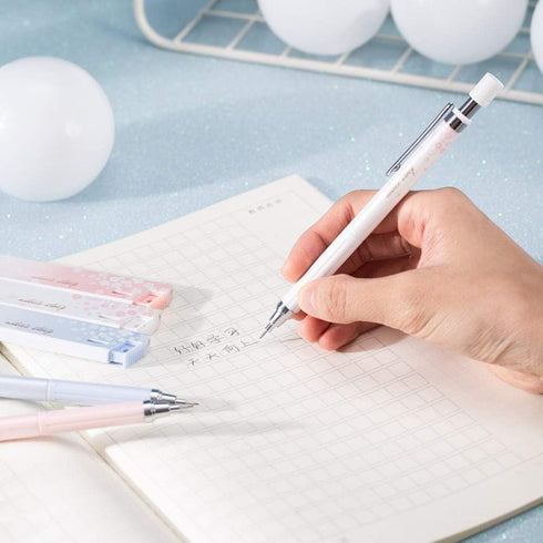Cherry Mechanical Pencil Set with Lead, 3 pcs 0.5mm Mechanical Pencils with 3 Pack HB Pencil Leads for Writing