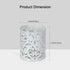 EasyPAG Metal Round Pencil Holder 2 Pack - White Pen Cup Organizers for Desk