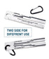 2 Pcs 4/09 Shingle Gauge Measuring Tool for Roof Pitch with Carabiner, Analyze Roof Tile Thickness