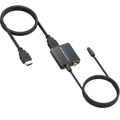 CAMWAY ARC Audio Extractor, 192 KHz Audio Adapter, ARC to Optical/Coaxial Audio Splitter for TV to Speaker