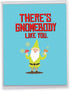 The Best Card Company Big Funny Birthday Paper Card 8.5 x 11 Inch with Envelope - Jumbo Garden Gnomes