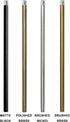 M10 Stems,12 Inches Matte Black Threaded Extension Rod for Pendant Light, Island Lighting, Chandeliers,Lighting Fixture