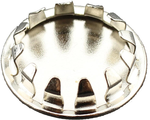 TAODAN 10PCS Metal Round Tube Plug Stainless Steel Hole Plug Nickel Plated