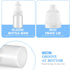 SUPVOX 10PCS Plastic Squeezable Dropper Bottles, Empty Essential Oil Squeeze Bottle Refillable Containers