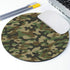 Texture Military Camouflage Mousepad, Customized Round Non-Slip Rubber, Army Green Gaming Mouse Pad