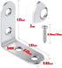 Onwon Corner Brace 40 x 40mm, 16 Pieces Angle Beacket, Stainless Steel Brace Corner, L Shaped Corner, Fastener Joints Fastener Beacket with 64 Pieces Screws