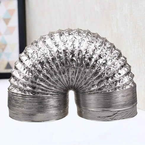 DOITOOL 3 Inch Aluminum Flexible Ducting Dryer Vent Hose, 6.7 Feet Duct Hose for Heating, Ventilation, Air Conditioning