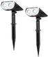 Linkind Solar Lights Outdoor StarRayS, Bright Solar Spot Lights Outdoor, IP65 Waterproof