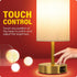 Yarra-Decor Bedside Lamp Set of Two with USB A+C Charging Ports, Touch Control Table for Bedroom, 3 Way Dimmable (LED