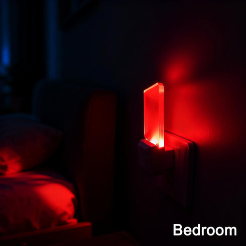 2 Pack, 0.5W Red Night Lights Plug in Red Light Night Light with Dusk to Dawn Sensor, Auto On/Off LED Night Light Plug