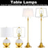 Lamp Shade Holder, 2 Set 7 Inch Heavy Duty Lamp Harp Holder with 3/8 Standard Saddle + Lamp Finial Caps for Table and