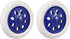 uxcell Shopping Cart Wheel Replacement 6.5 Inch Dia Rubber Foaming Blue 2pcs