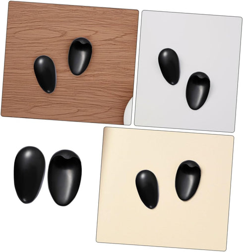 40pcs Black Ear Protector Caps for Hair Dyeing Reusable Heat-Resistant Ear Covers Soft and Comfortable for Home