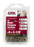 GRK FASTENERS 103105 R4#9 x 3-1/8" SCREWS 80CT