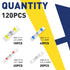 120PCS haisstronica Solder Seal Wire Connectors, Marine Grade Heat Shrink Butt Splice Connectors for Electrical