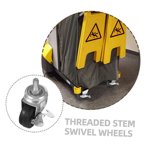 4pcs ULTECHNOVO Rolling Carts Wheels Swivel Casters Brakes Small Caster Wheels for Cart