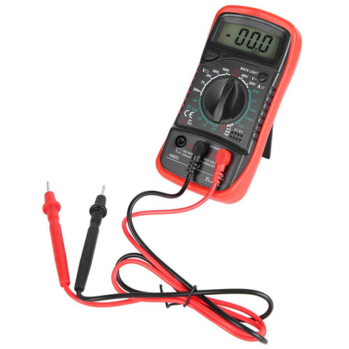 Xl830l Handheld Digital Multimeter with LCD Display and Backlight Overload (XL830L Red)