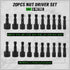 SWANLAKE 20PCS Power Nut Driver Set for Impact Drill, 1/4 Hex Head Drill Bit Set, SAE and Metric