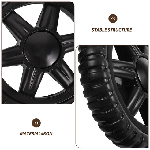 4pcs BESTOYARD Replacement Shopping Cart Wheels for Rolling Cart Black Rolling Caster Wheels