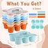 6 Pack 1293.5 Inches 6 Classroom Caddy Organizer with Handle Morandi Plastic Table Caddy Drink Cup Caddies Holder