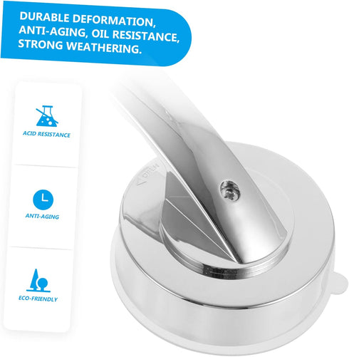 2 Mikikit Pcs Door Handle Suction Cup Shower Grab Bars for Seniors Window Pulls Easy to Install for Bathroom Hotel