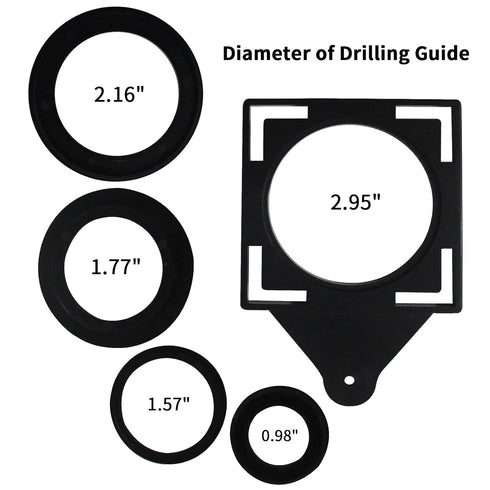 WiseWater 12 Sided Multi Angle Measuring Ruler, Universal Aluminum Alloy Template Tool
