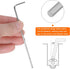 4pcs Ball End Hex Key Wrench, 2mm L-Shape Extra Long Arm Hexagon Metric Wrenches for Home Repair
