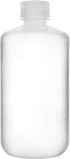 EISCO 12PK Reagent Bottles - 250ml Narrow Mouth with Screw Cap, Polypropylene, Translucent Labs