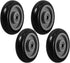 Amosfun 4Pcs Shopping Cart Wheels Replacement with Bearings and Gaskets 4.72 Inch