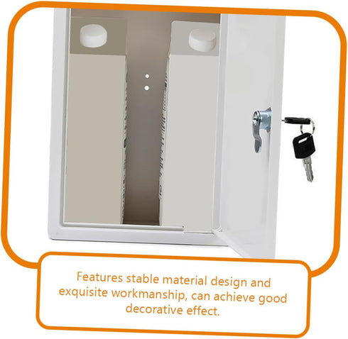 Mailbox Package Lockable Outdoor Plastic Milk Box for Wall Mounted Fresh Dairy Holder Decorative and Functional Design