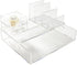 RUSSELL+HAZEL Acrylic Bloc Tape Dispenser, Clear, 4” x 4” x 1.5”, Gold, (32025)