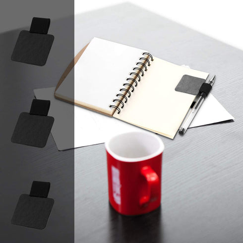 Pen Loop Holder Set, 12 Pack Self-Adhesive Pencil Holder, Elastic Design for Notebooks, Journals, 12 Colors