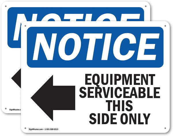(2 Pack) OSHA Notice Sign, 14 Inch X 10 Inch Indoor/Outdoor Rust-Free Aluminum Metal Signs for Workplace
