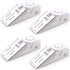 EMDMAK Door Stop Alarm with 120DB Siren - Door Stop for Home & Travel (White) Pack of 4