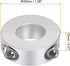 2pcs Double Split Shaft Collar for 17mm Shaft Set Screw Clamp-On Collars, 35mm OD, 12mm Width, for Stoppers, Position, Hold Timing Pulleys, Machine Tools, Industry, Anodization