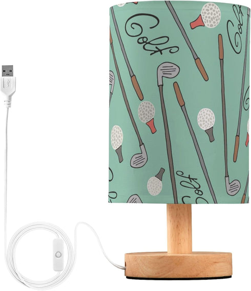 Vozoza Golf Green Sport LED Table Lamp with USB Port Night Light Bedroom